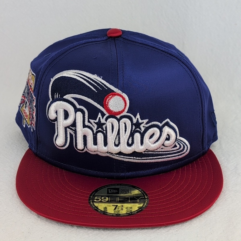 NEW ERA 5950 FITTED HAT PHILADELPHIA PHILLIES FULL SATIN SIDE PATCH 7-3/8